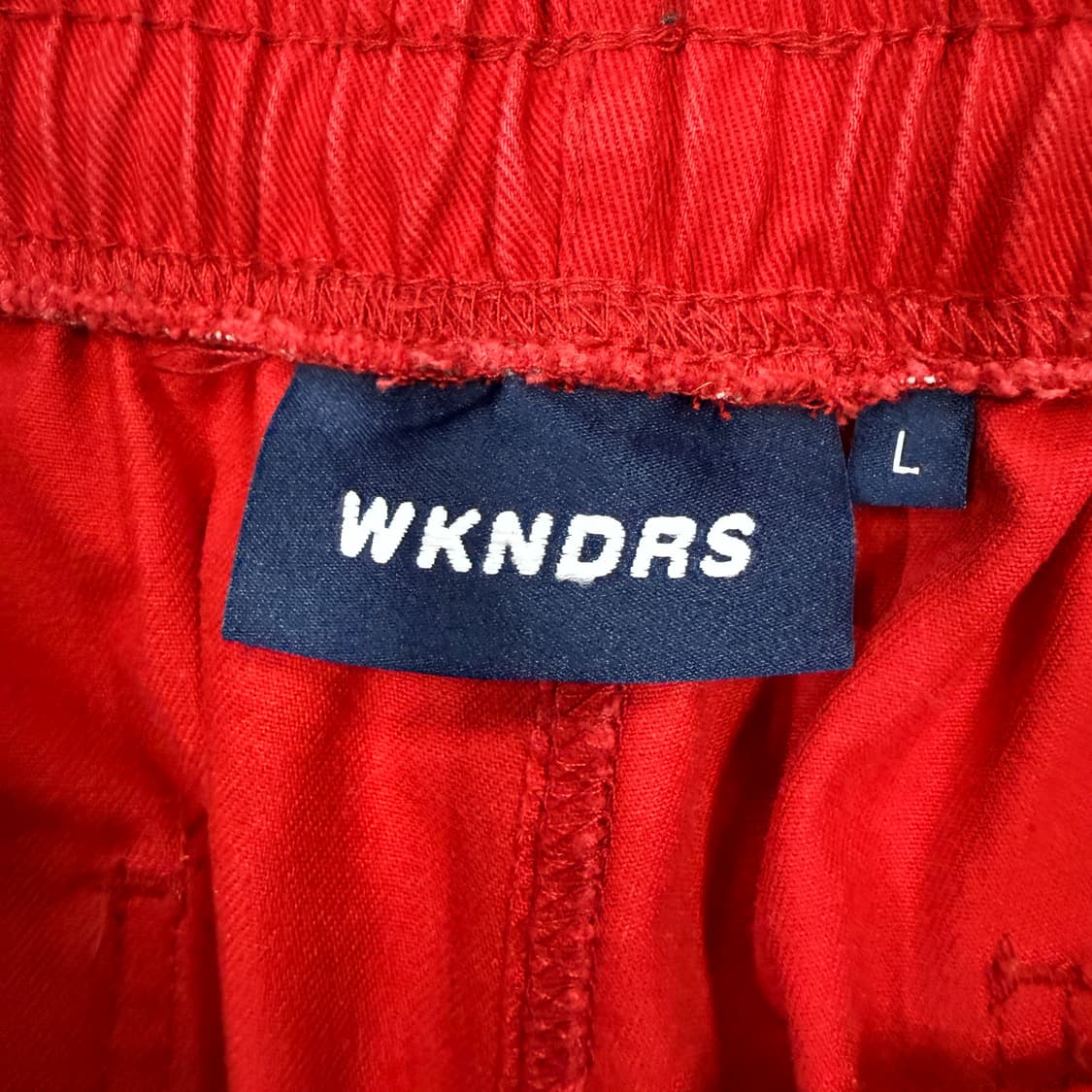 (L)위켄더스 WKNDRS 킹 사자 코튼 팬츠(레드) 상품이미지3