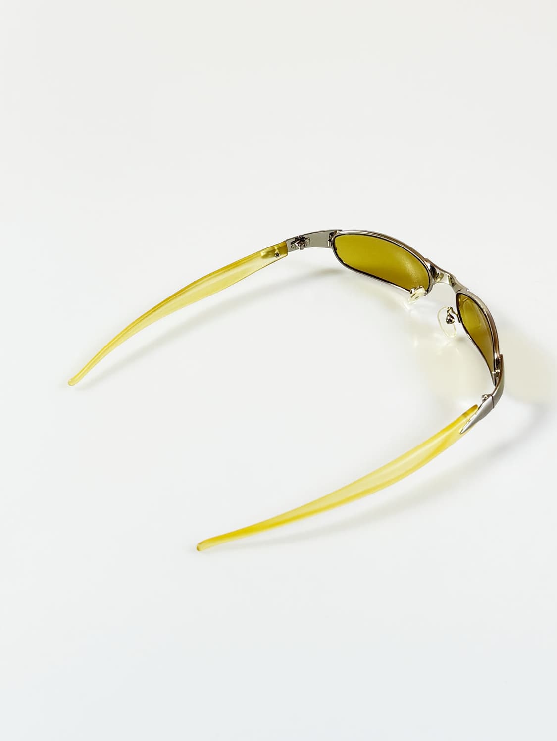 90s 크롬 메탈릭 슬림스퀘어 틴트 빈티지 선글라스 상품이미지4