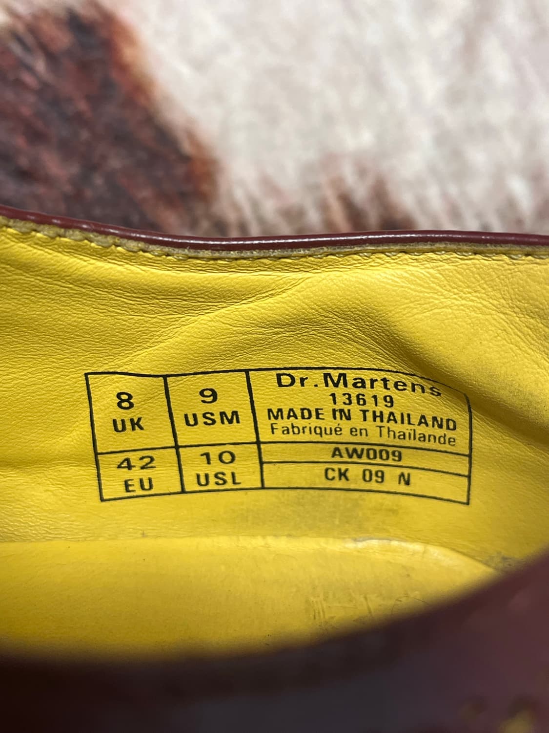 [42] 닥터마틴 버건디 윙팁 브로그 13619 상품이미지7