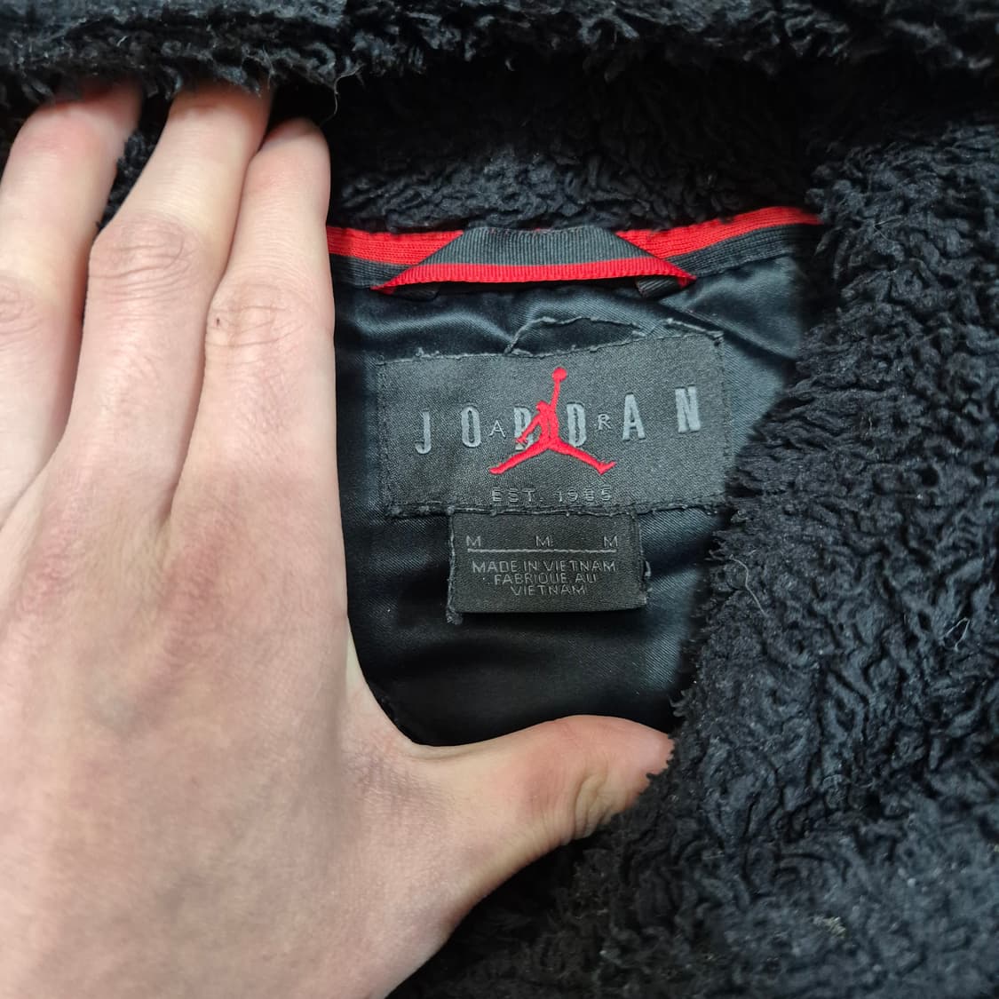 나이키 조던 에어 뽀글이 후드 후리스 후드티 M(95) 상품이미지5