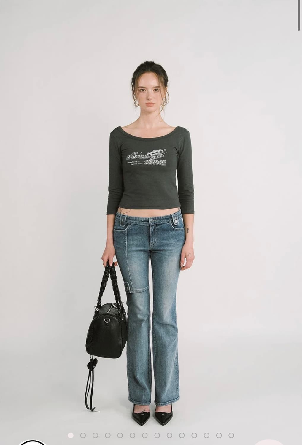 쓰리타임즈 ava bootcut jeans 부츠컷 청바지 상품이미지1