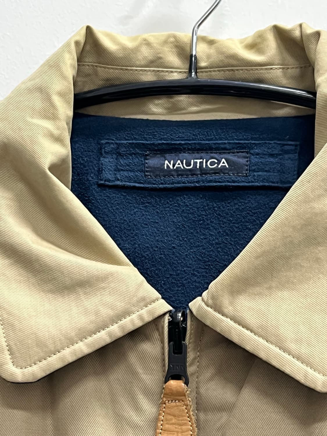 (S) 노티카 올드스쿨 리버시블 블루종 플리스 자켓 베이지 상품이미지4