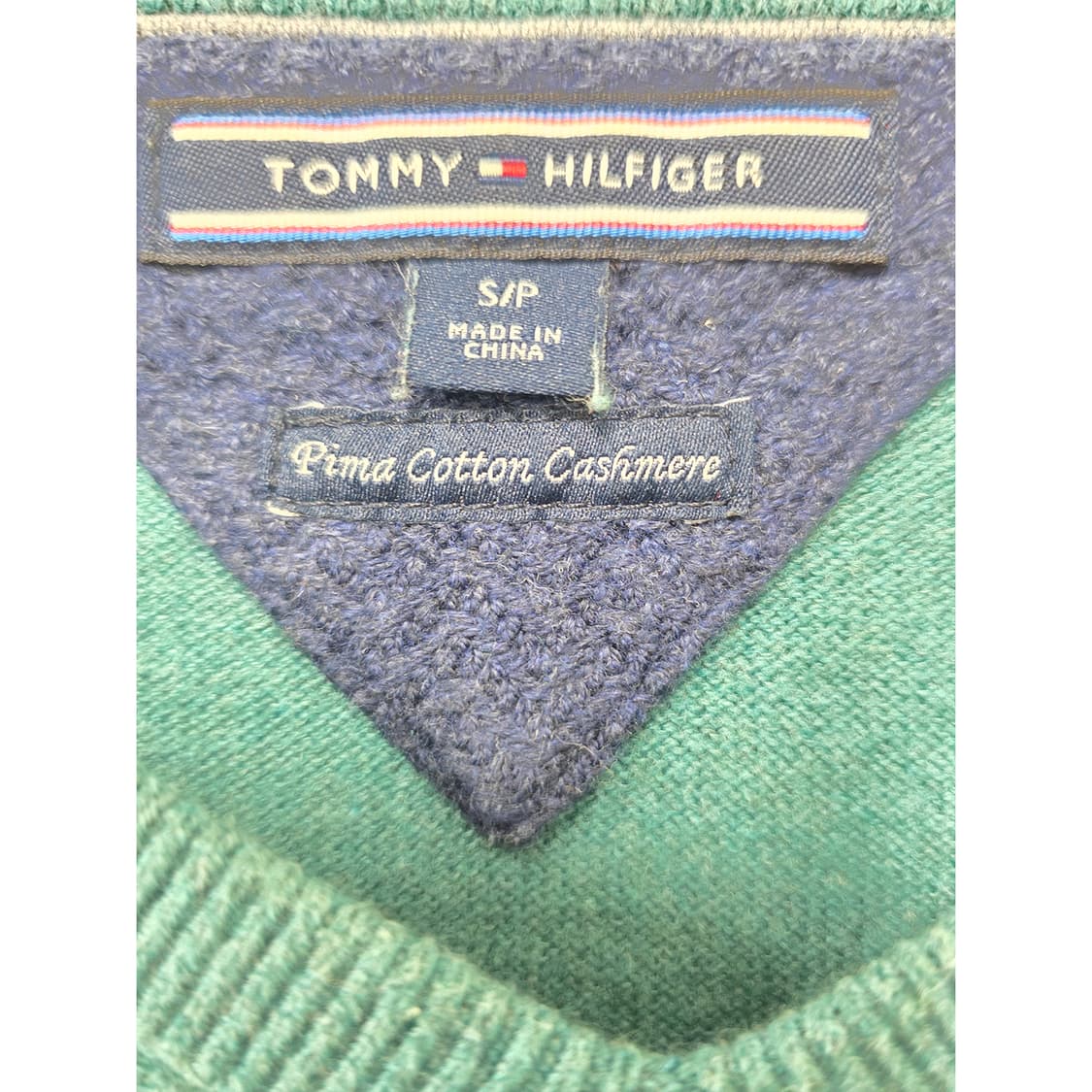 택포) 타미힐피거 V넥 캐시미어 브이넥 니트 S 상품이미지3