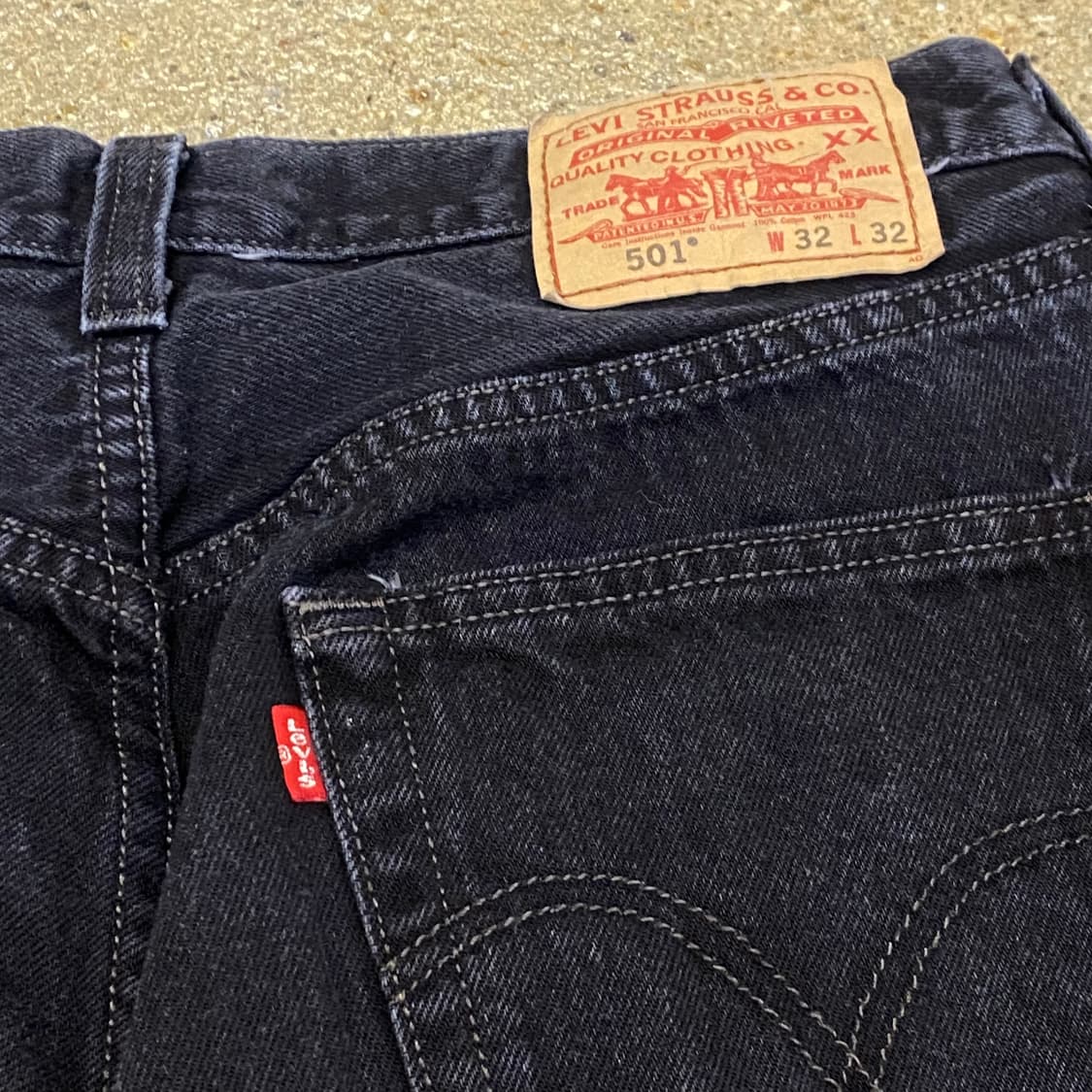 미국 빈티지 리바이스 501 블랙진 청바지 상품이미지6