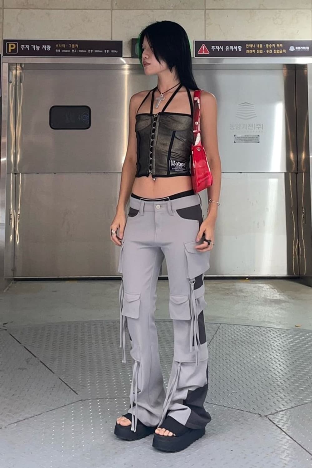 배디 플레어 카고 팬츠 상품이미지1