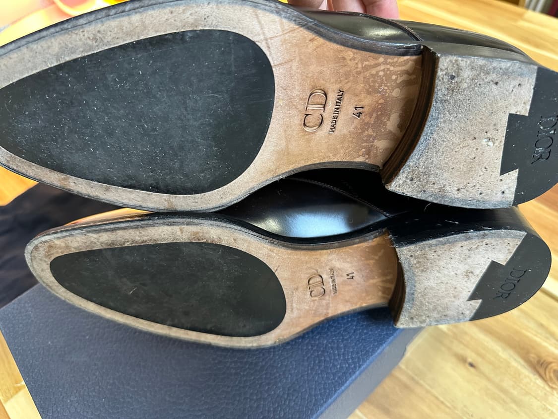 디올 카프 브라운 더비 41 풀박 상품이미지5