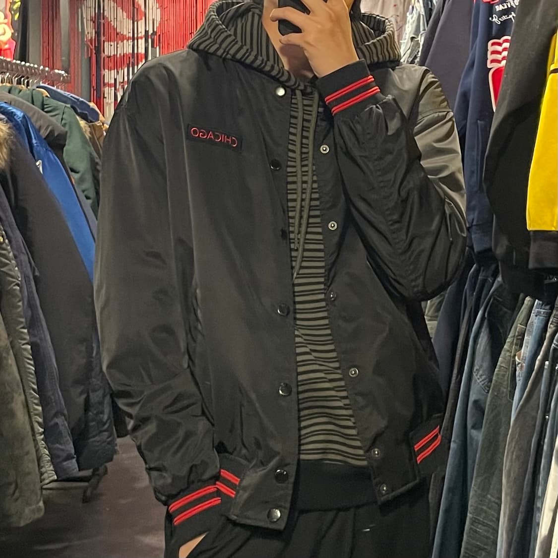 [IM] NBA 시카고 블랙 코치자켓 상품이미지4