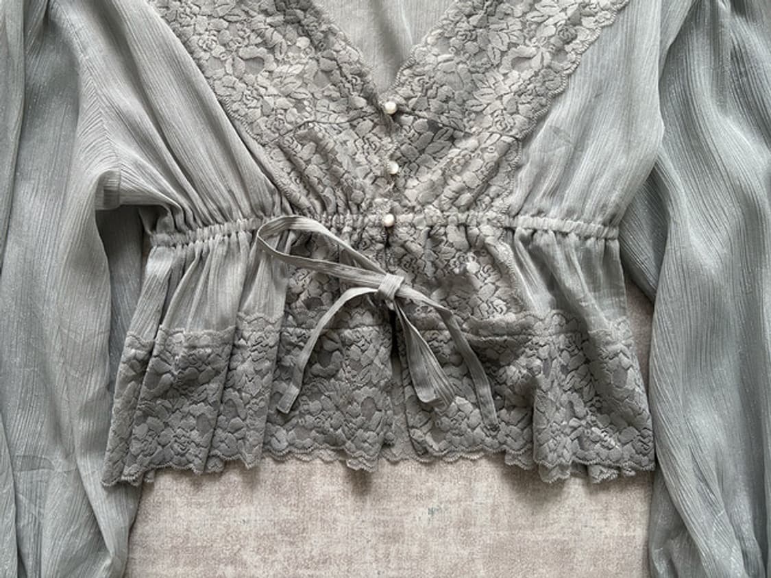 lace chiffon blouse 상품이미지8