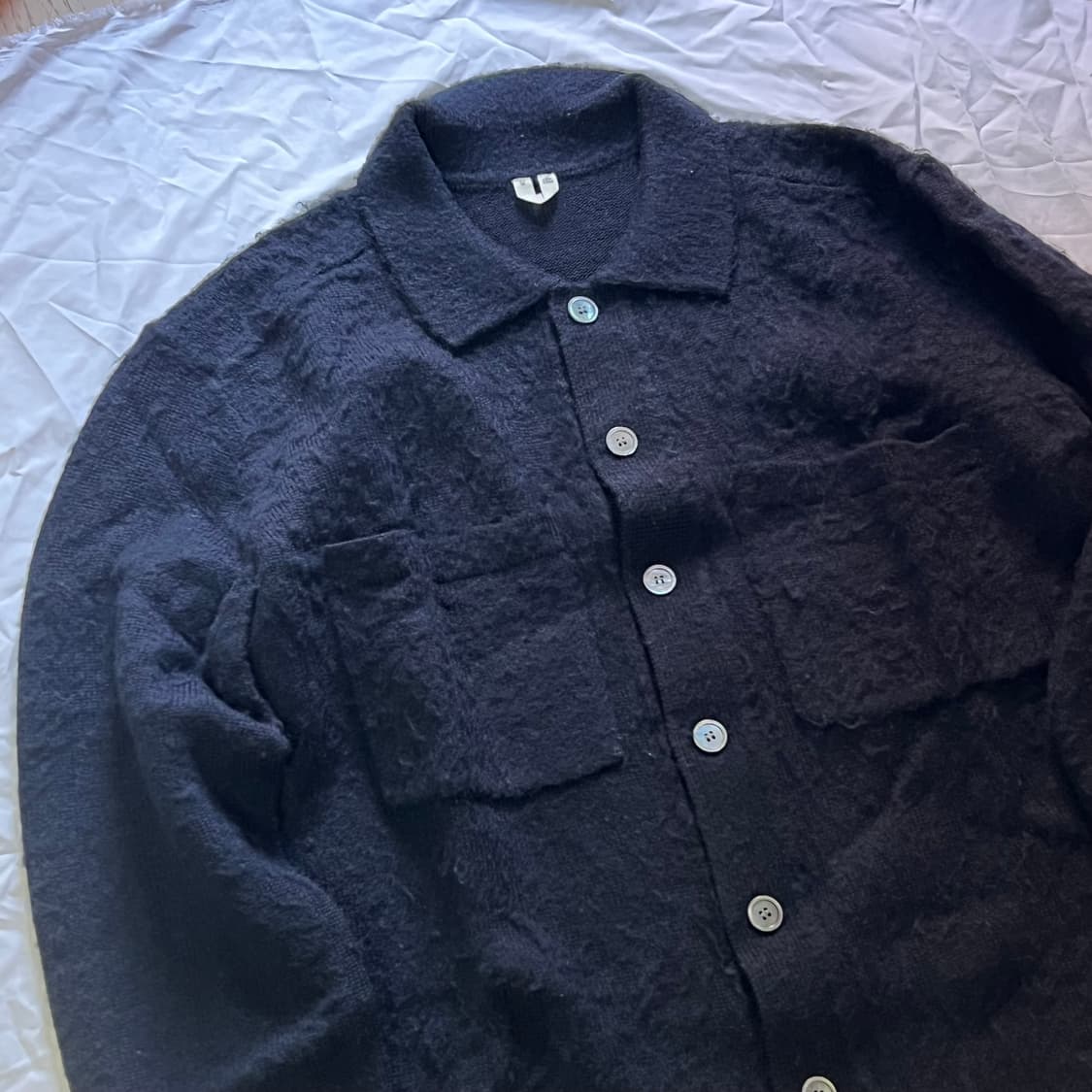 아르켓 울 셔츠 가디건 M 상품이미지1