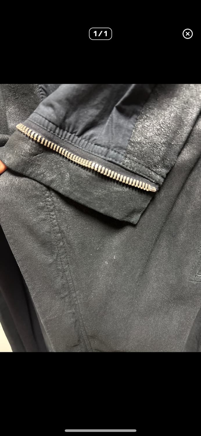 릭오웬스 하이넥레더코트 40 상품이미지3