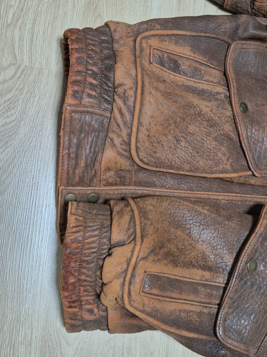 Mister sanwa 소가죽 A-2 자켓 L  상품이미지3