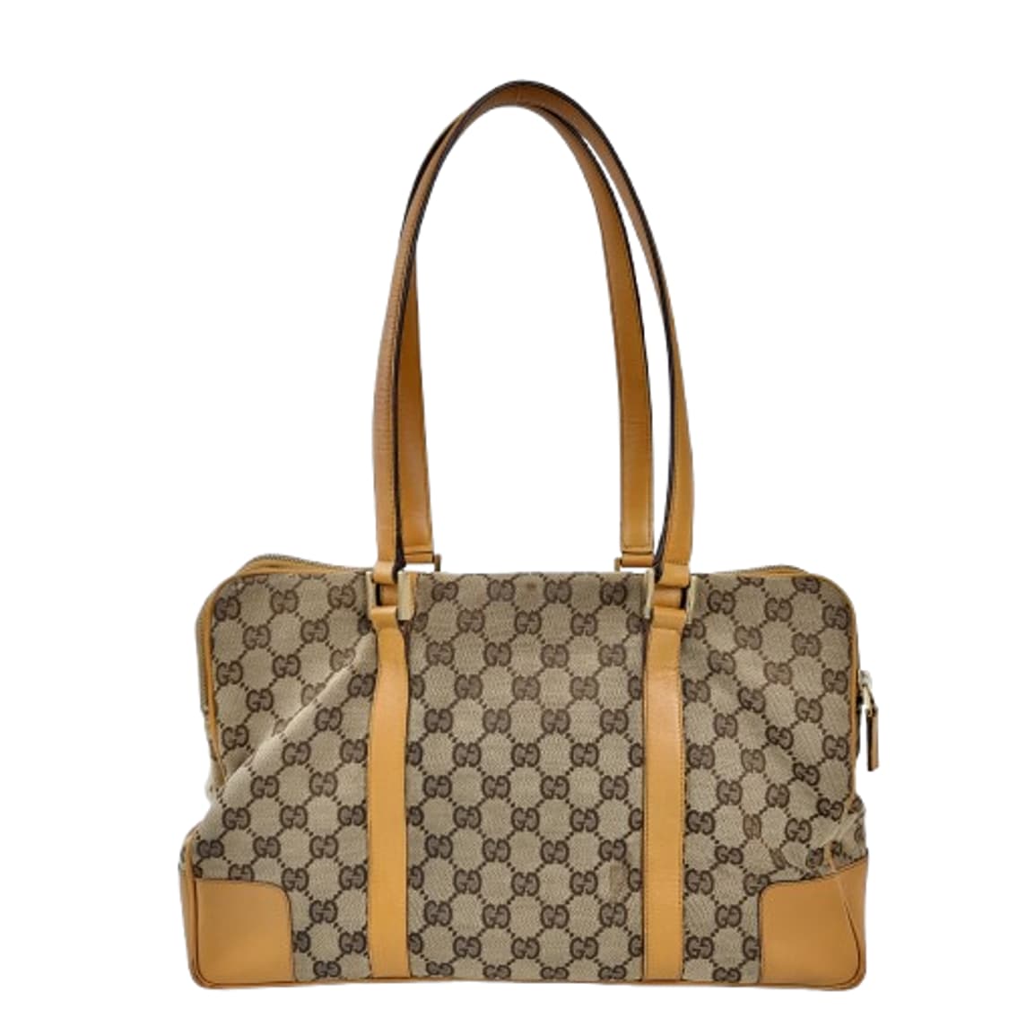 정품 구찌 빈티지 GG 로고 자가드 캔버스 토트/숄더백 상품이미지8