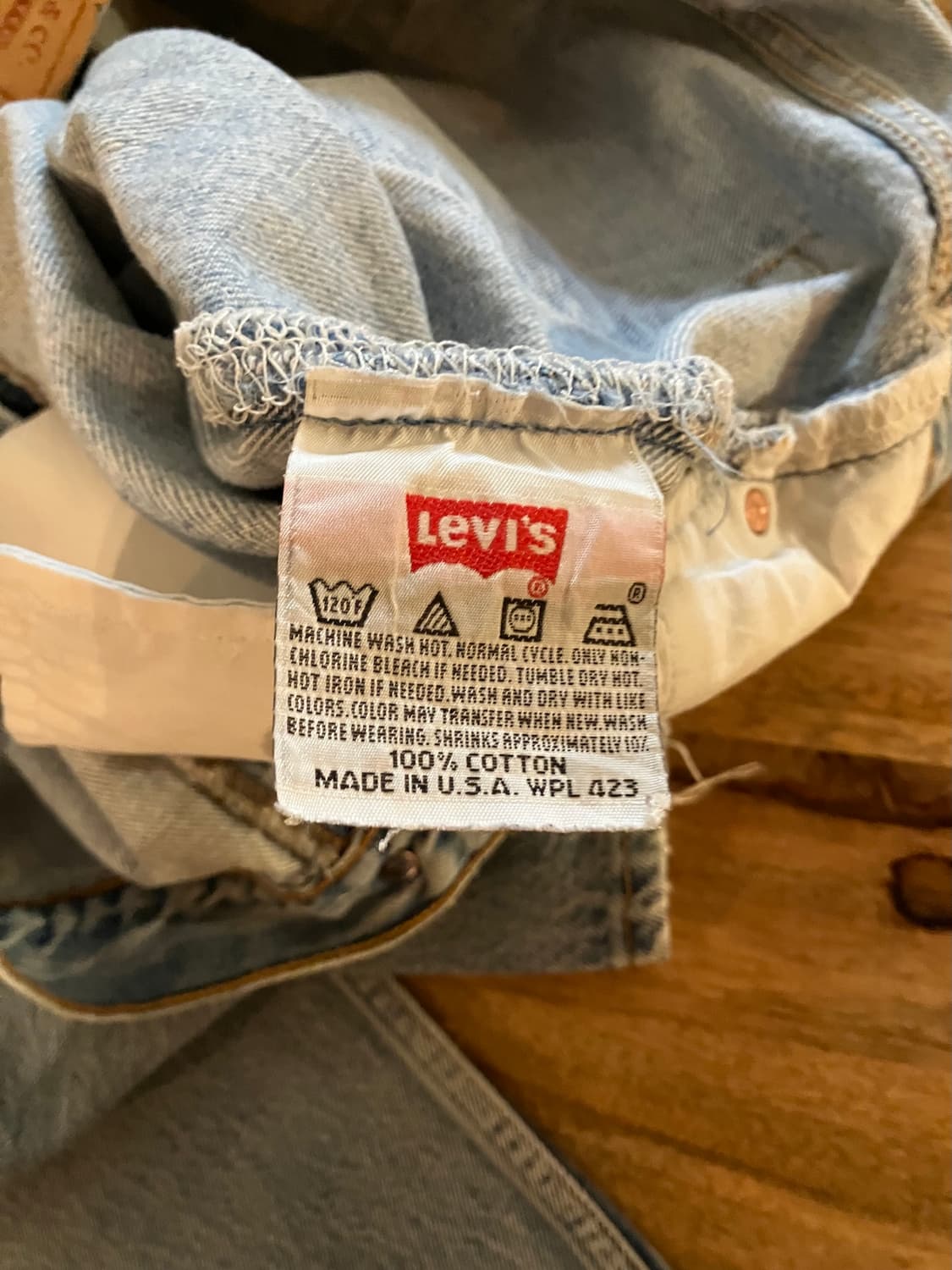 90s USA 빈티지 리바이스 501 데님 팬츠 빅사이즈 상품이미지9