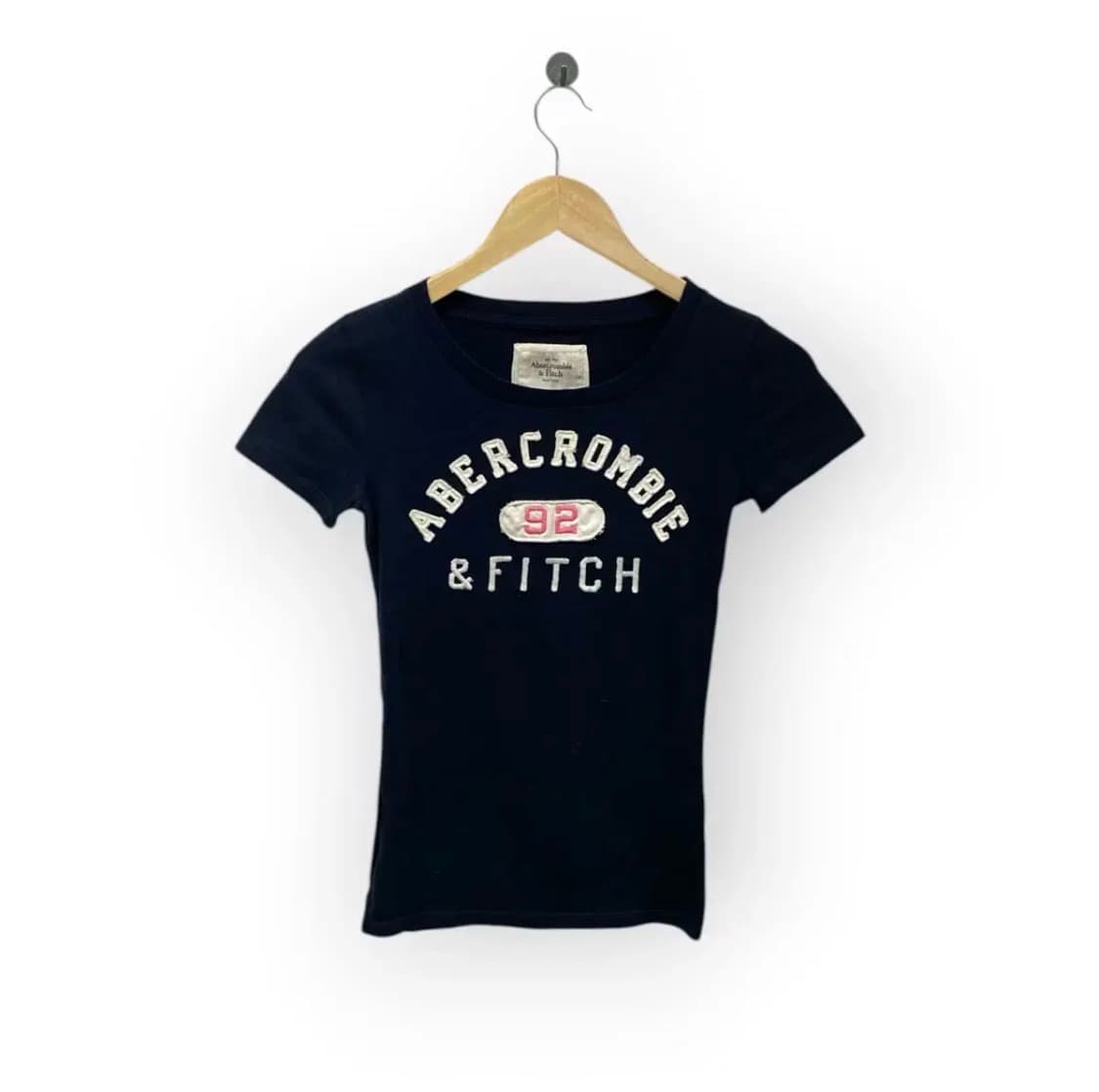 아베크롬비 Y2K 슬림핏 네이비 티셔츠 XS 상품이미지1