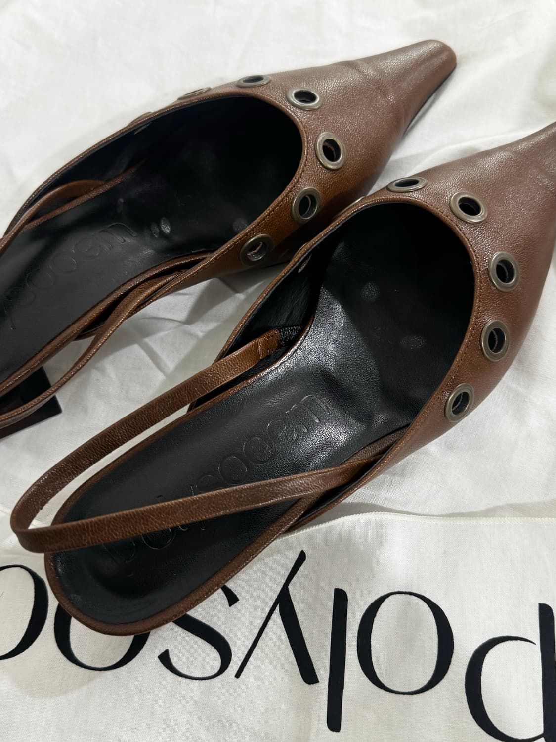 Polysooem_폴리수엠 슬링백 힐_ 브라운 상품이미지2