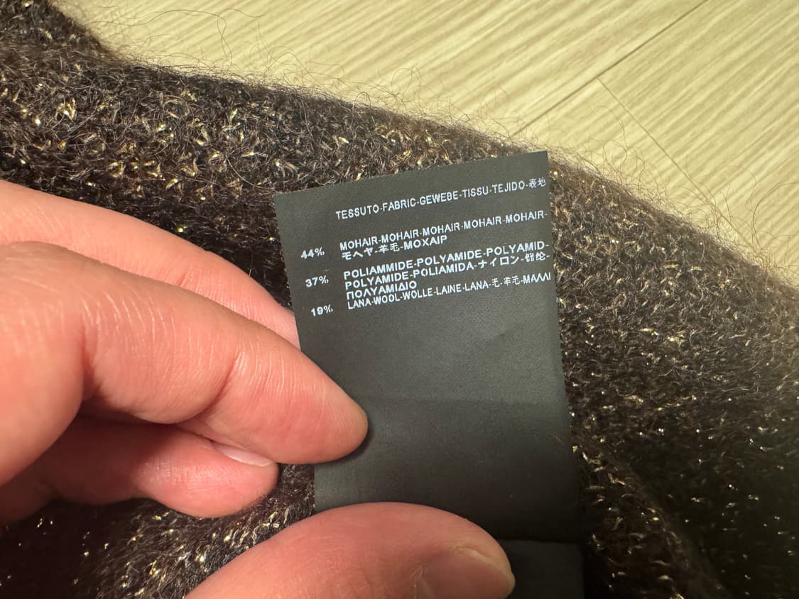 생로랑 13fw 레오파드 금사니트 상품이미지6