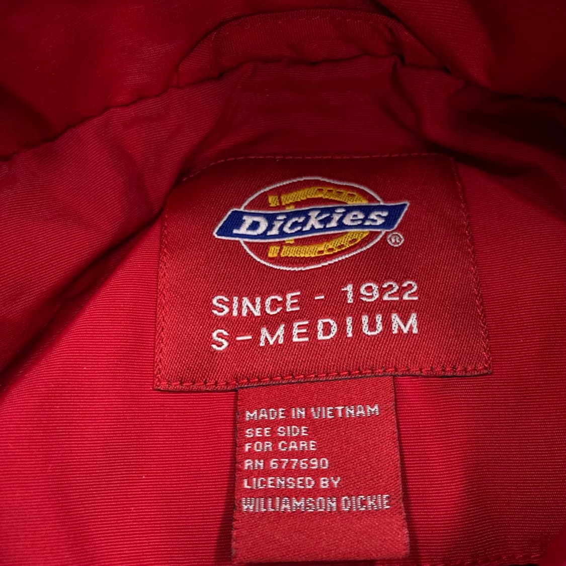 디키즈 스몰 로고 레드 바람막이 상품이미지3