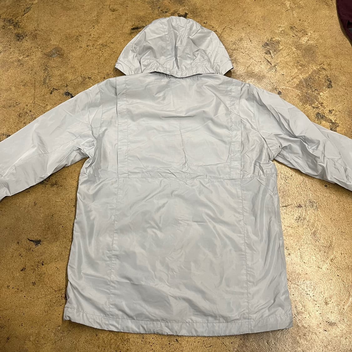 [정품/L] 컬럼비아 후드 바람막이 자켓 라이트그레이 b17 상품이미지4