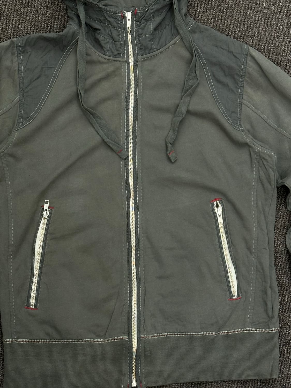 M)BALL 빈티지 하이넥 후드 워크 봄버 자켓 상품이미지5