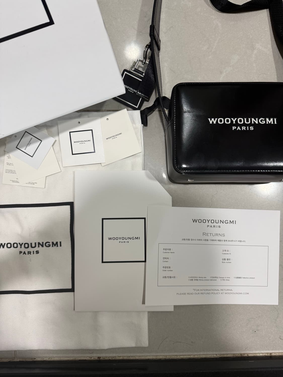 [당일출고,풀박스] 우영미 미니백 스퀘어백 상품이미지2