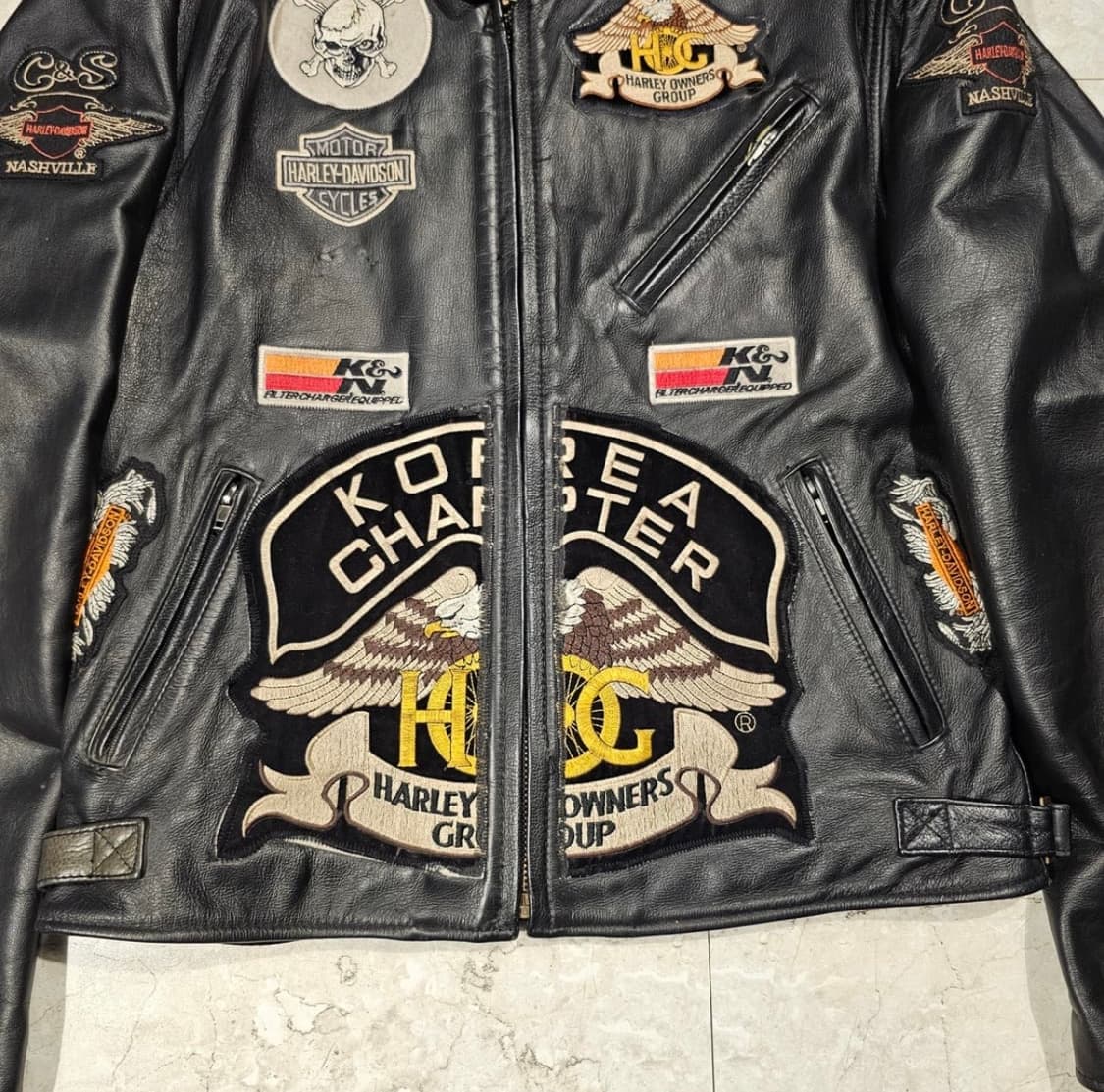 할리데이비슨 코리아 레더바이커 자켓 상품이미지4
