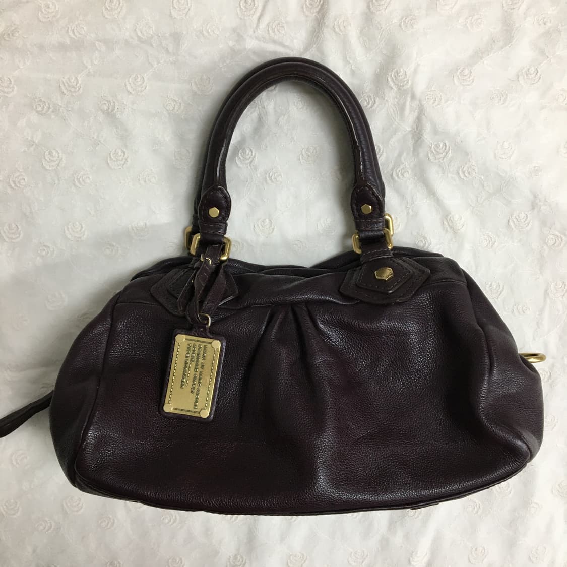 마크제이콥스 베이비 큐 가죽 토트백 가방 정품 퍼플 상품이미지1