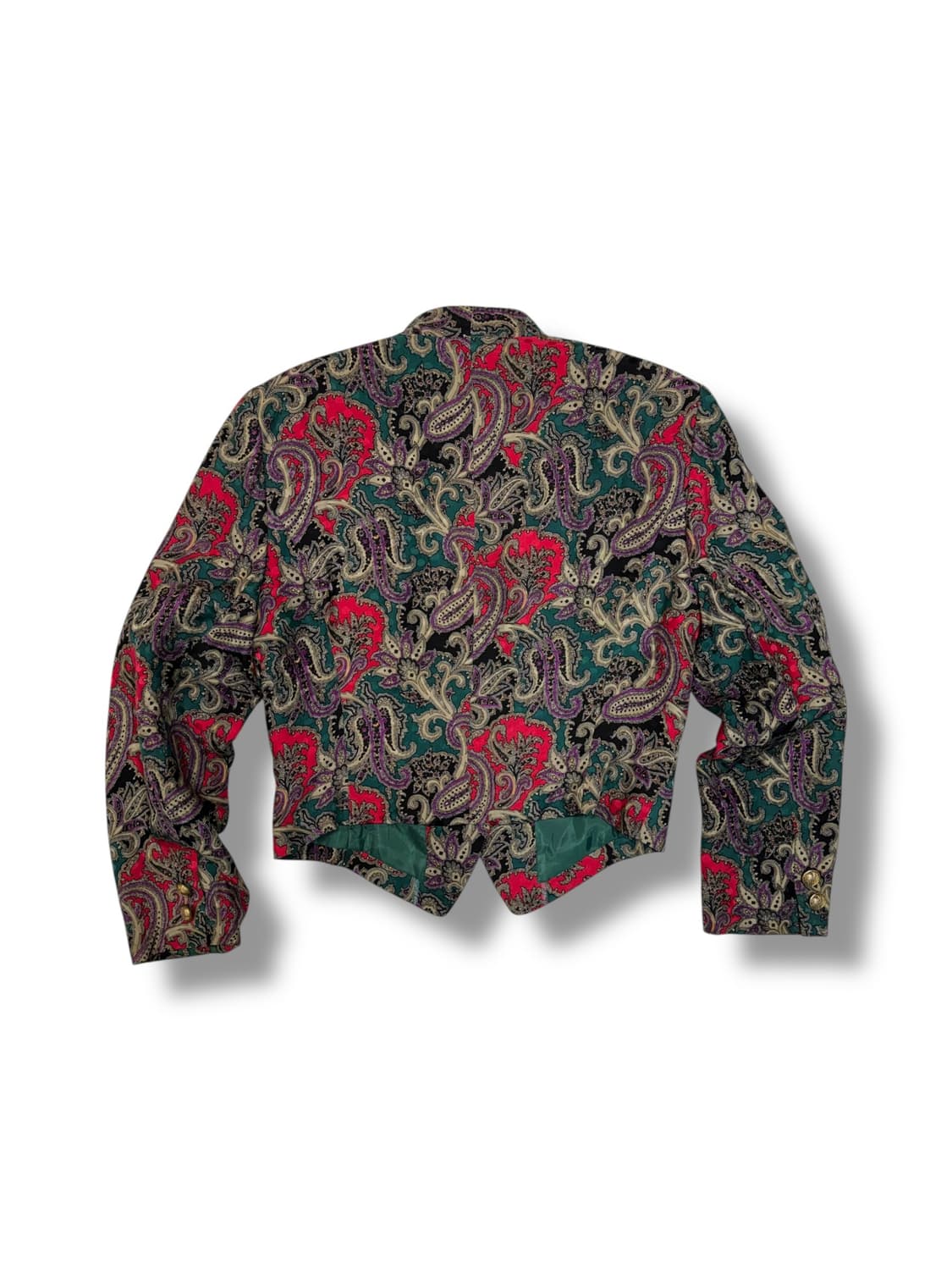 빈티지 우먼스 페이즐리 실크 자켓   상품이미지3