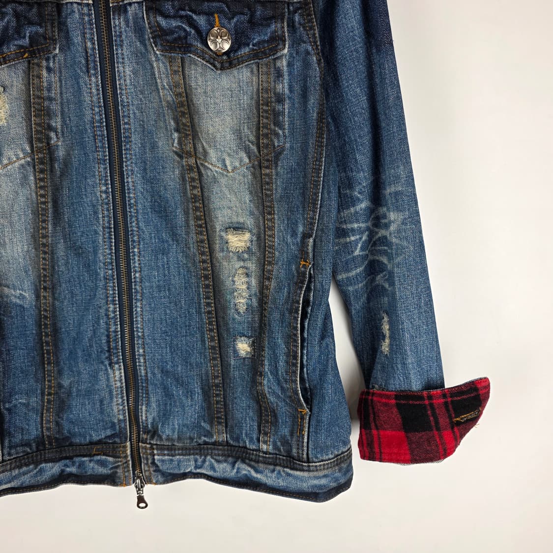 인더앤틱 크로스 데님자켓 상품이미지4