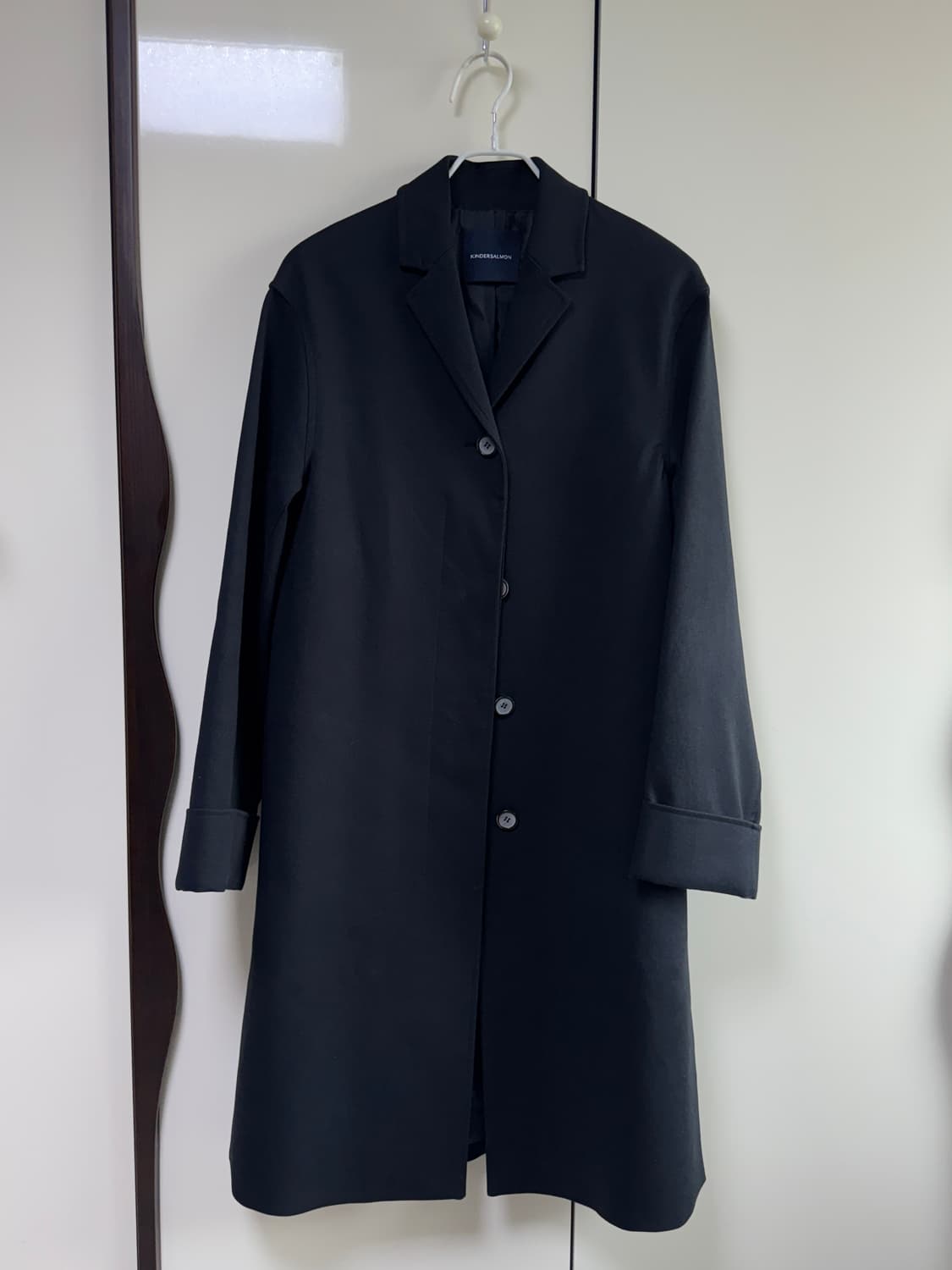 킨더살몬 더에센스 코트 다크네이비 상품이미지3