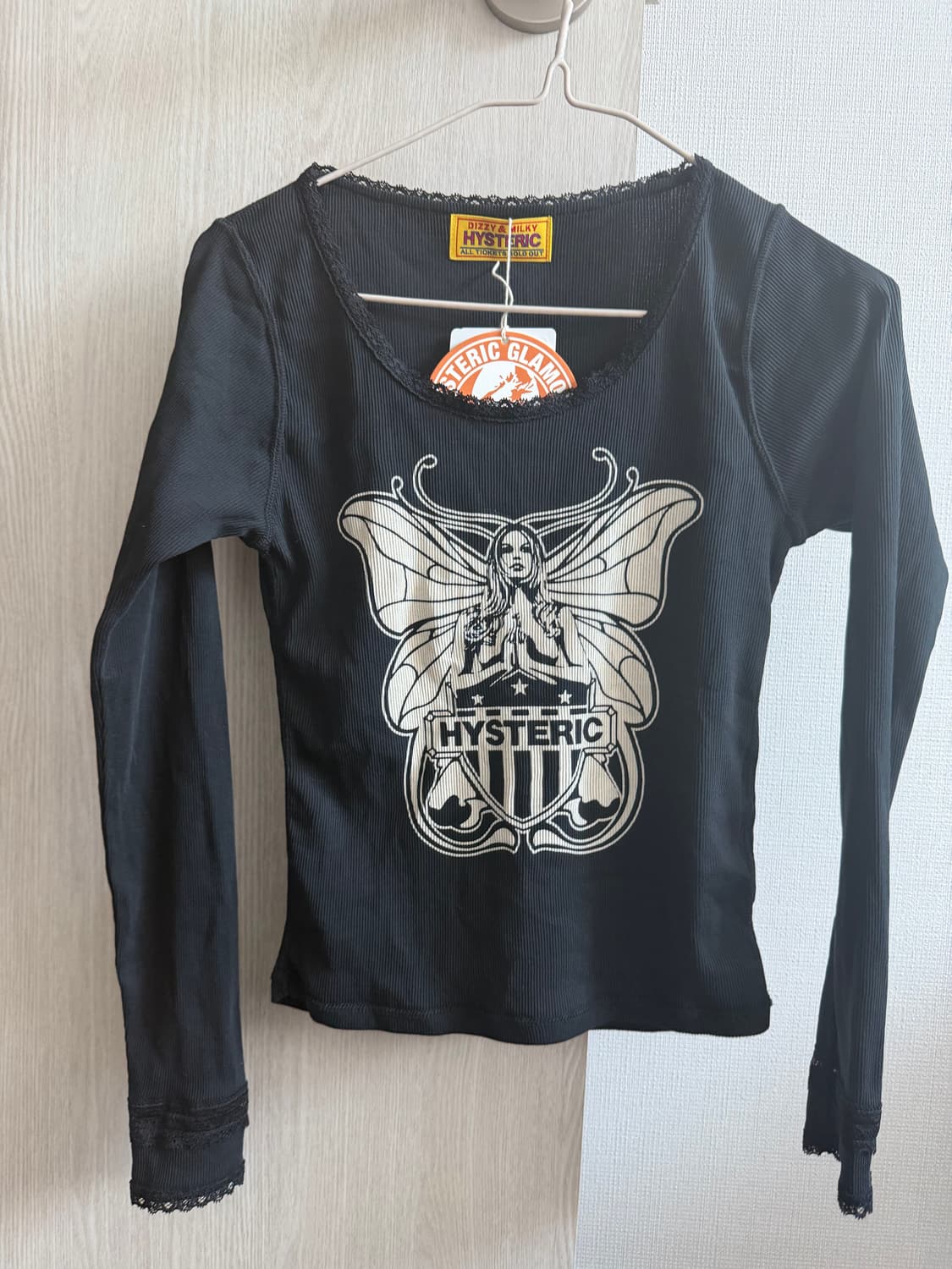 히스테릭글래머 레이스 긴팔 슬리브 티셔츠  상품이미지2