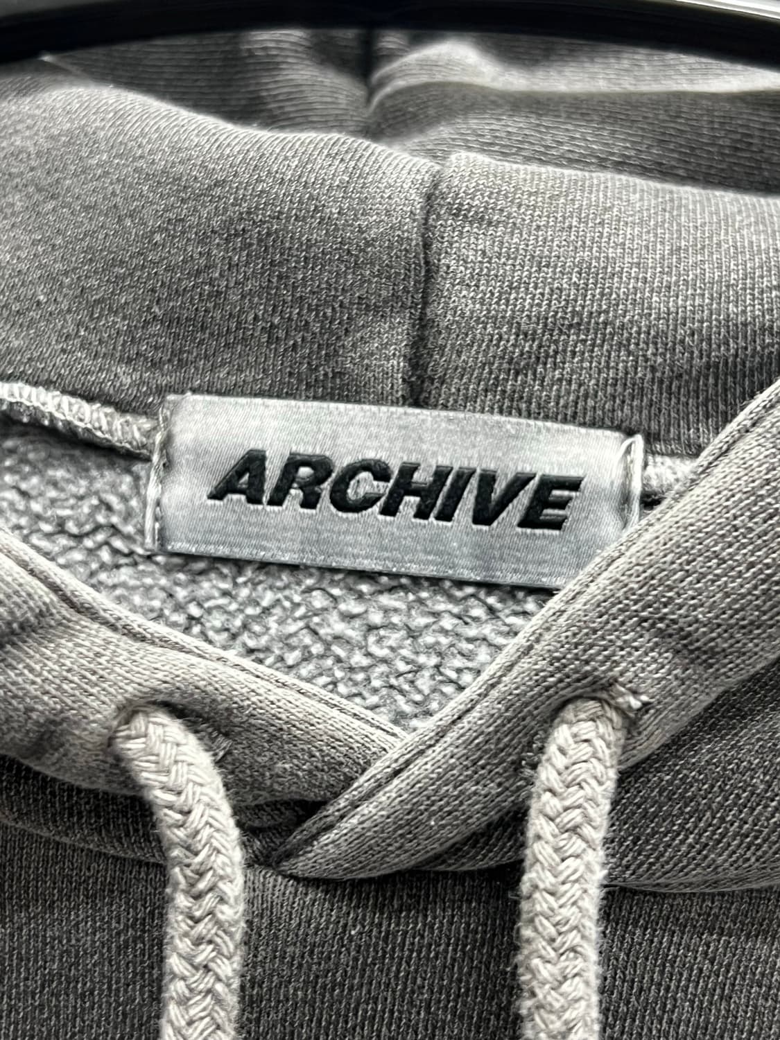 ARCHIVE 워시드 후드 티 차콜 상품이미지5