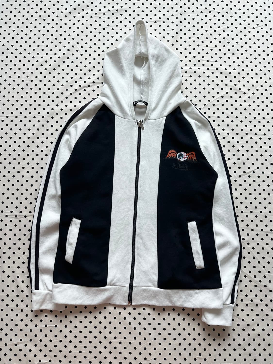 Von dutch 본더치 00's 배색 후드집업 갸루 y2k 펑크 괴짜 상품이미지4