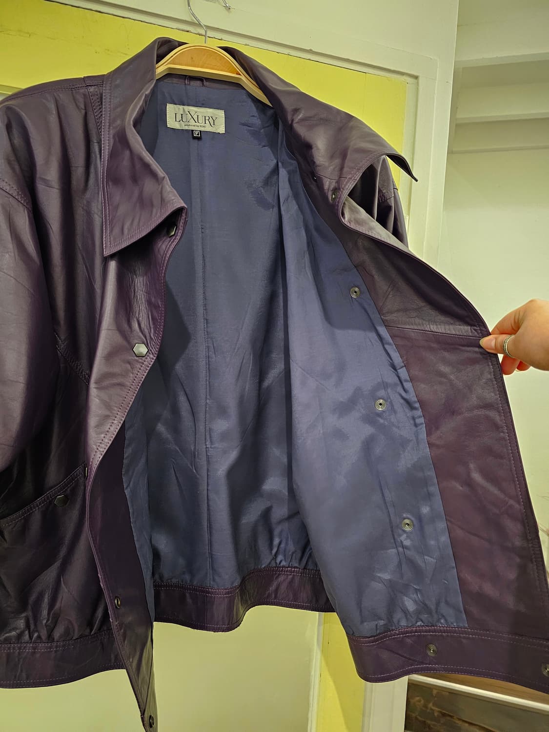 Echo 퍼플 램스킨 숏자켓 상품이미지6