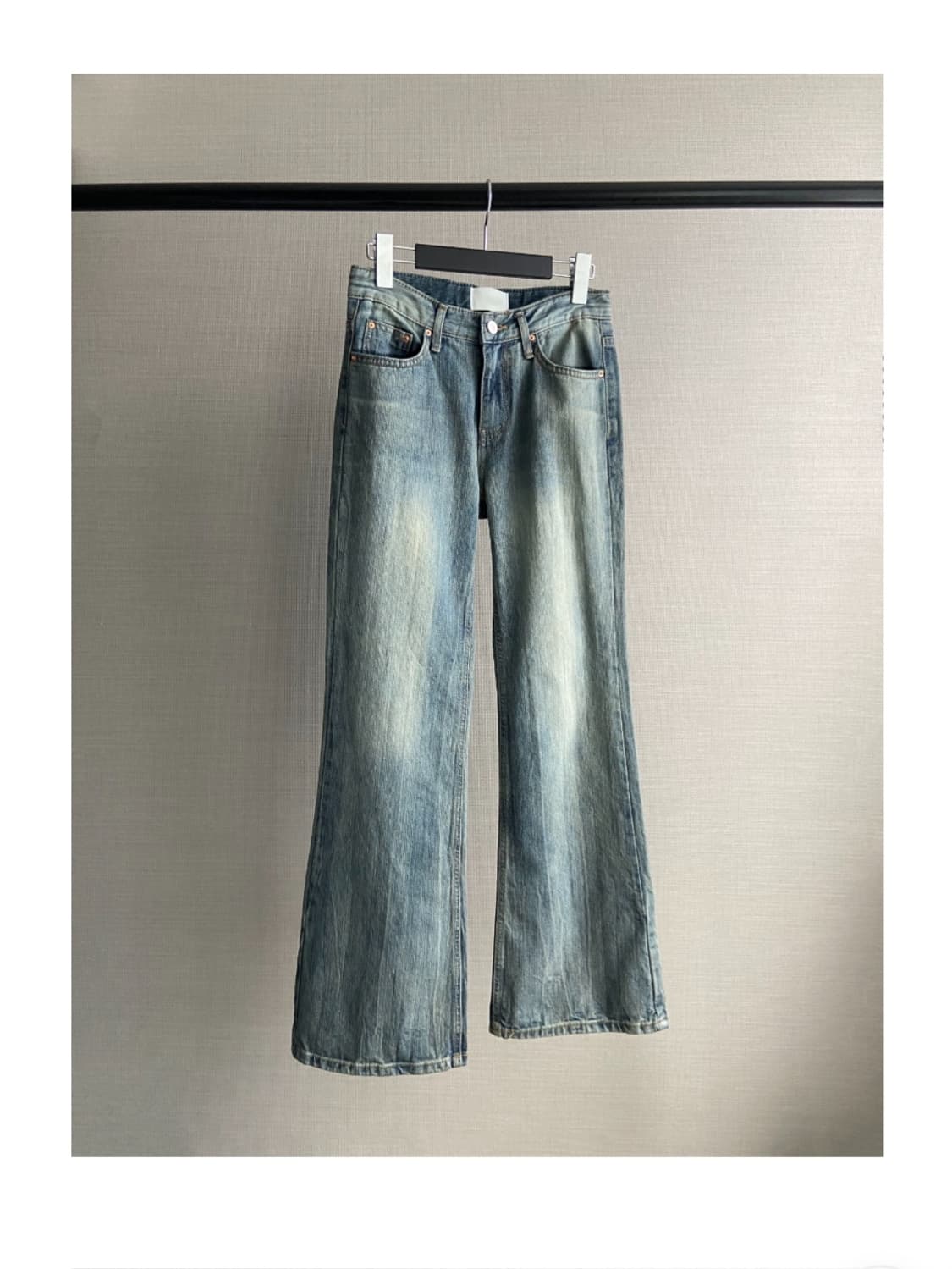 [새상품] 실루엣 빈티지 시와 워싱 부츠컷 데님 팬츠 상품이미지4