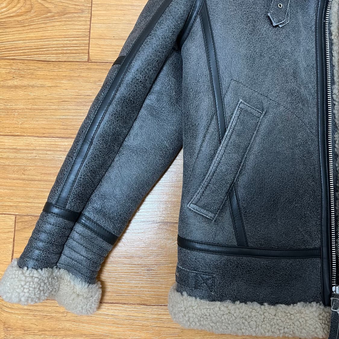 구신흥사 딤스킨 무스탕 양털 가죽자켓 양가죽 상품이미지5