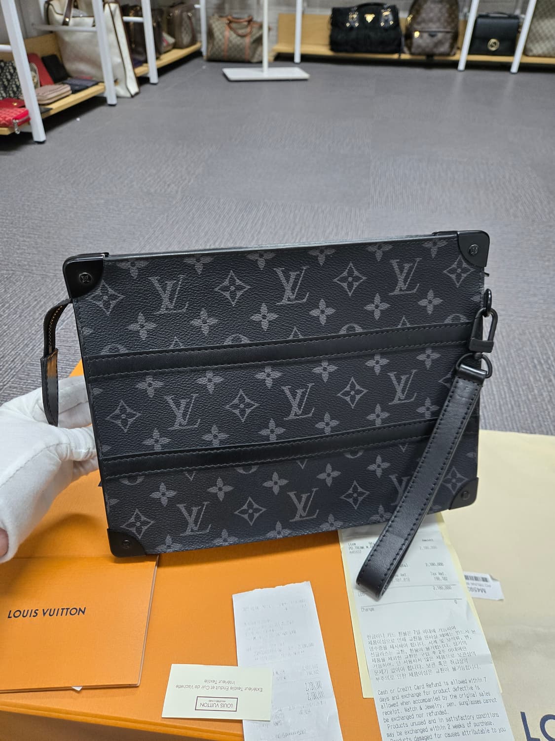 [특가][정품]루이비통 트렁크 클러치백 상품이미지1