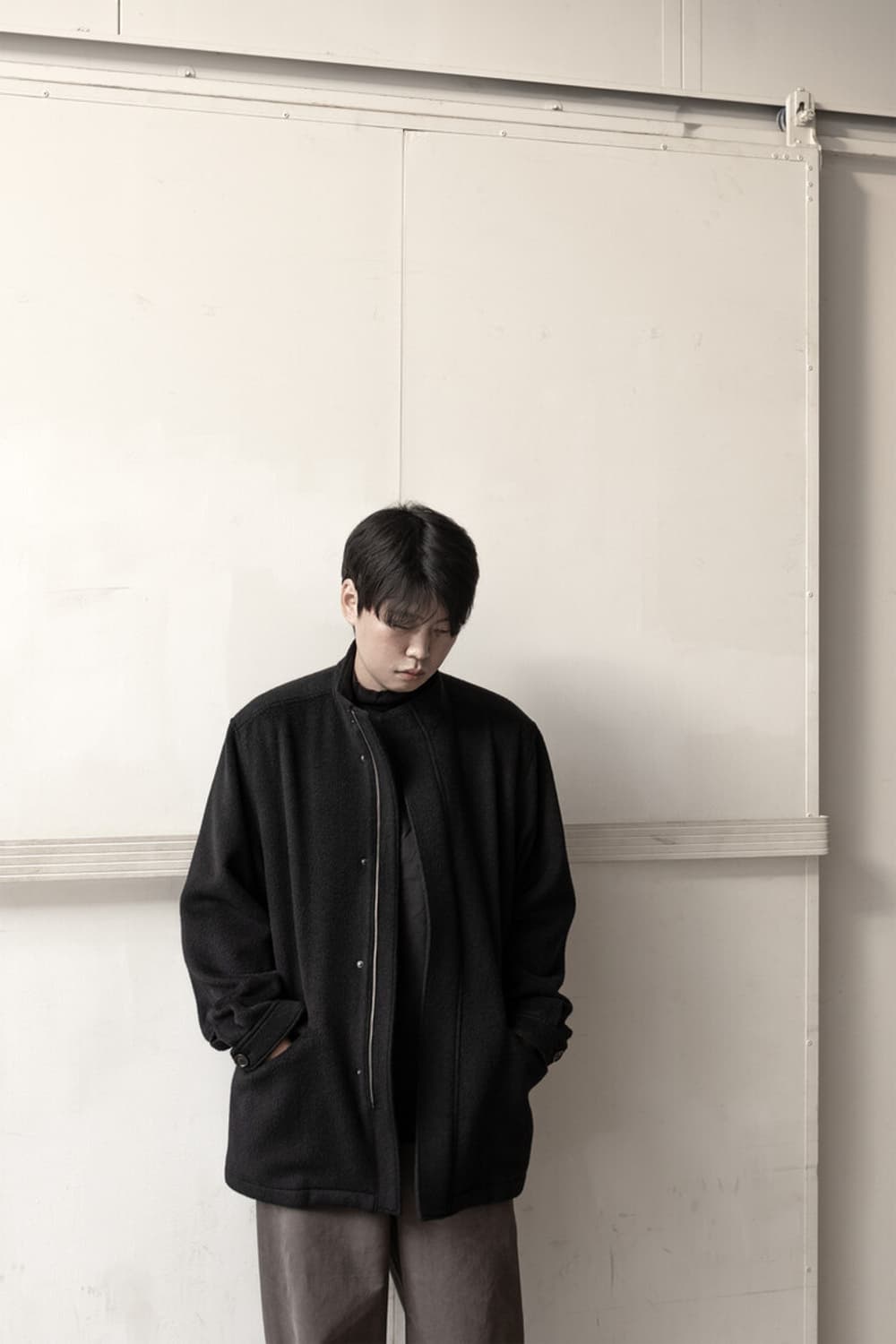 고낙 m65 wool alpaca coat - black m-65  상품이미지2