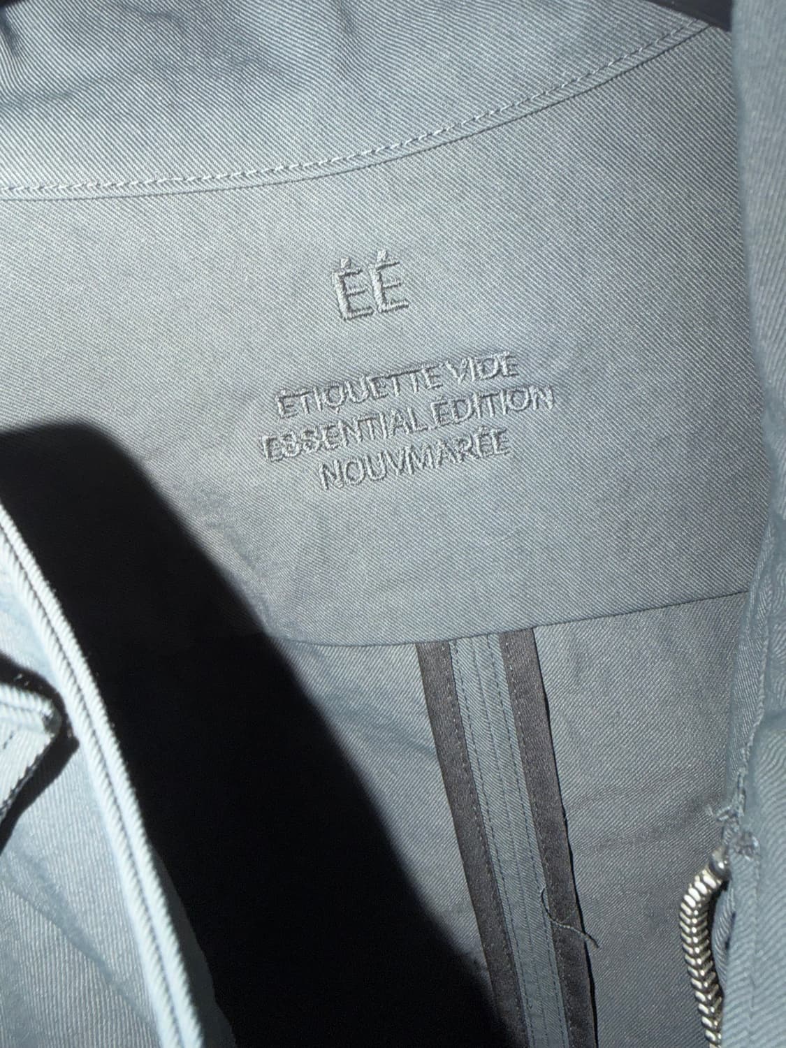 ee 더블 집 해링본 자켓 차콜 L 상품이미지3