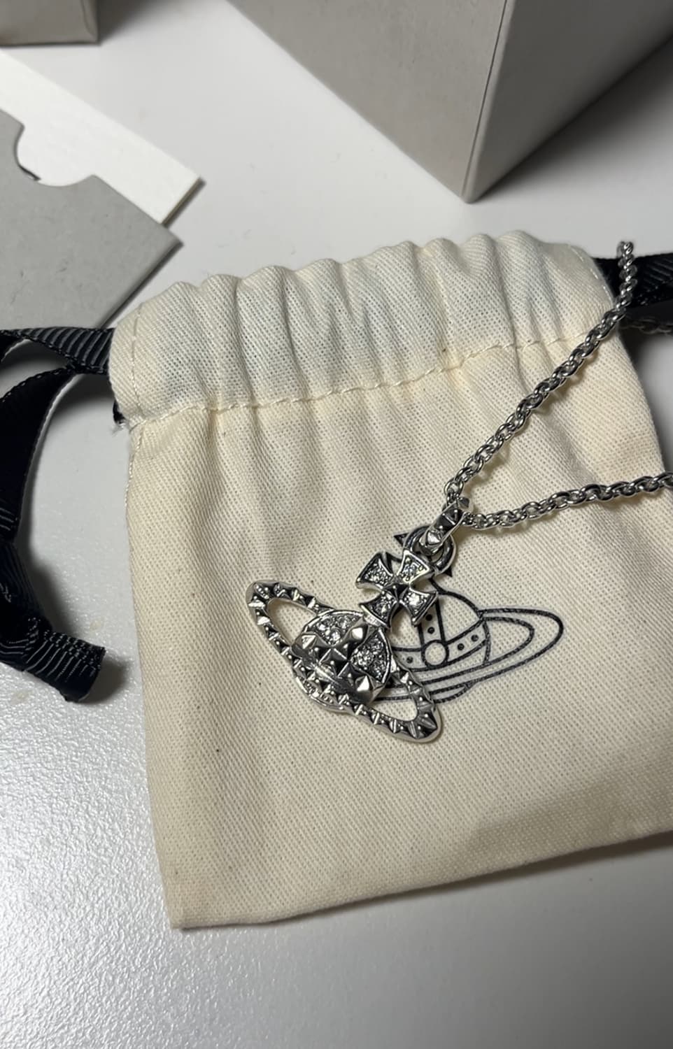 비비안웨스트우드 목걸이 실버 상품이미지1