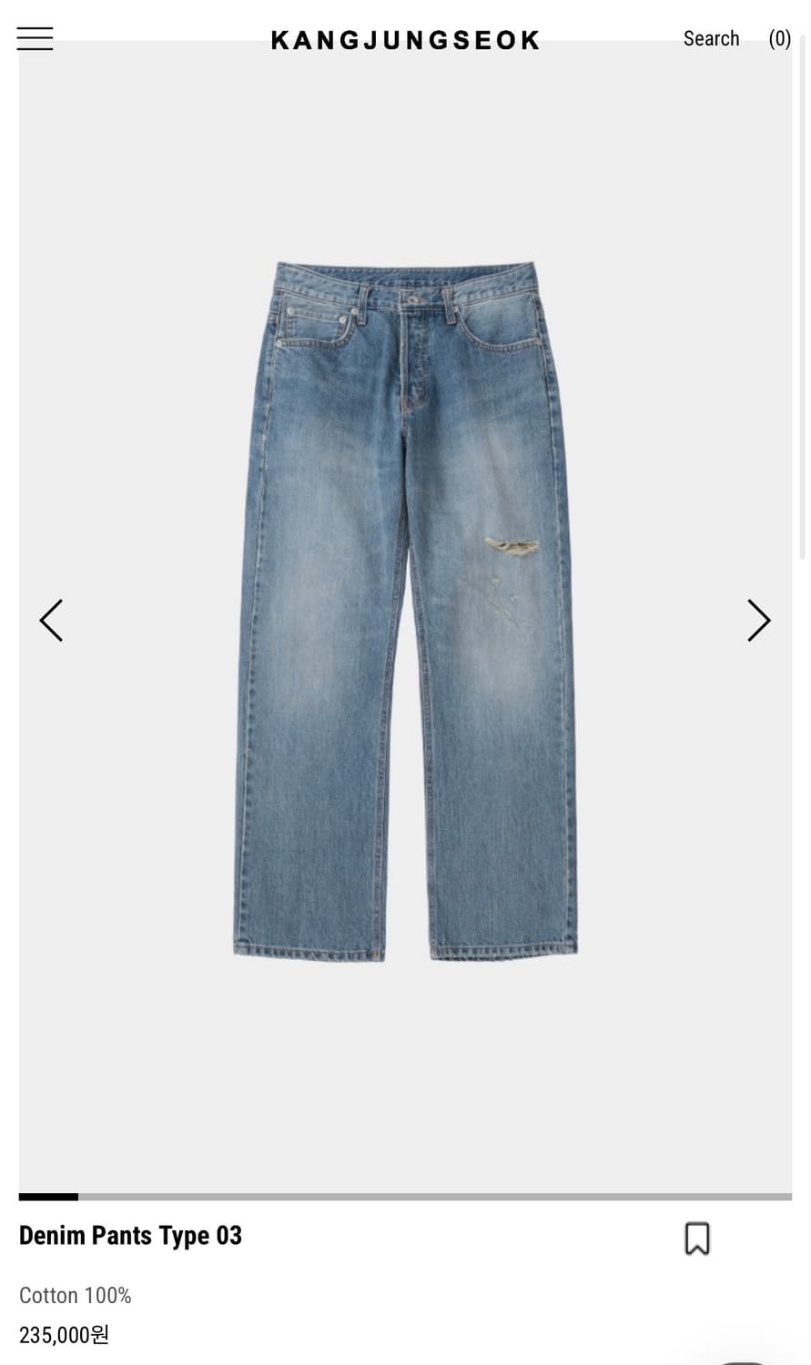 강정석 Denim Pants Type 03 상품이미지1