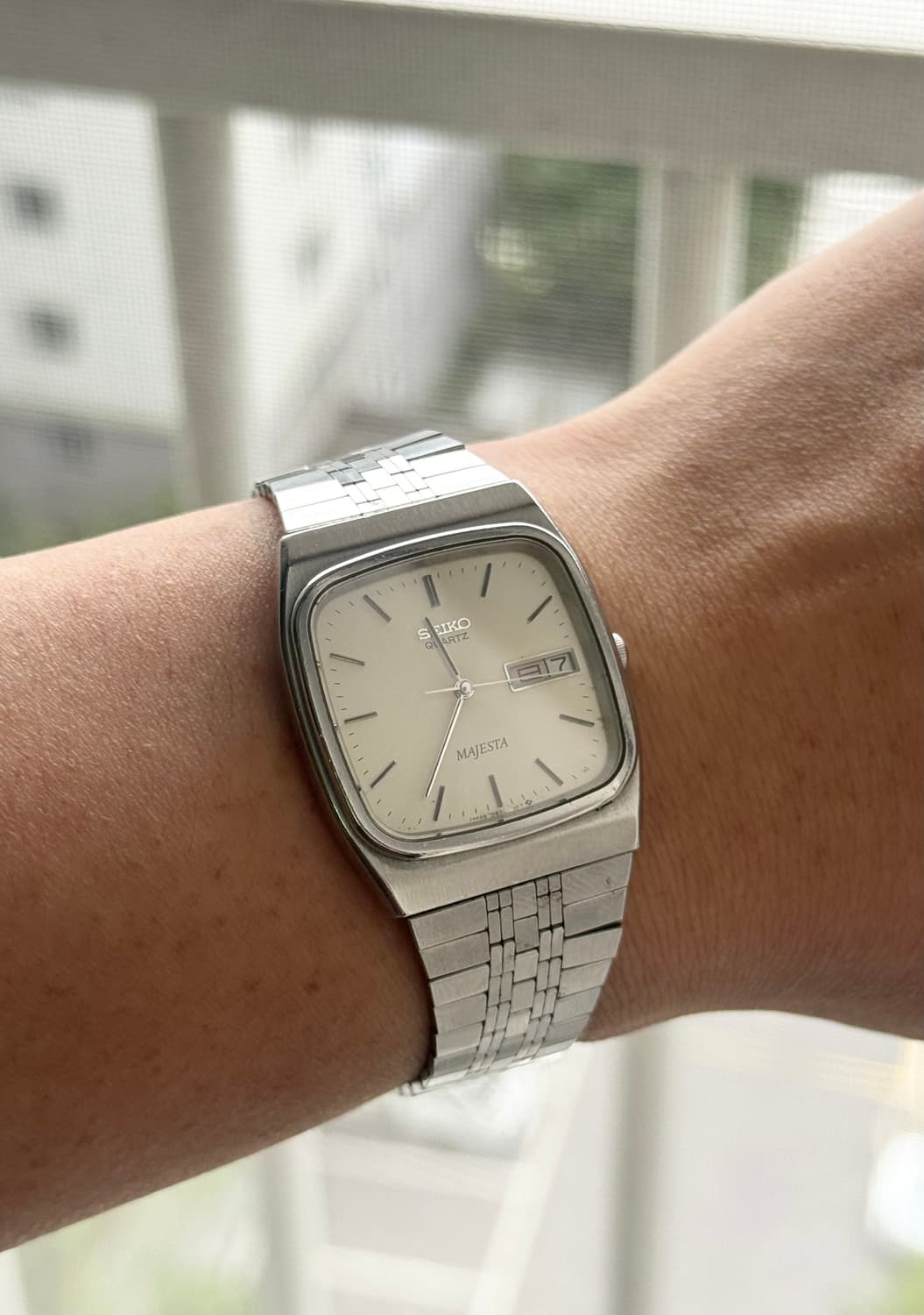 80s 빈티지 SEIKO 세이코 마제스타 샴페인 스퀘어  상품이미지9
