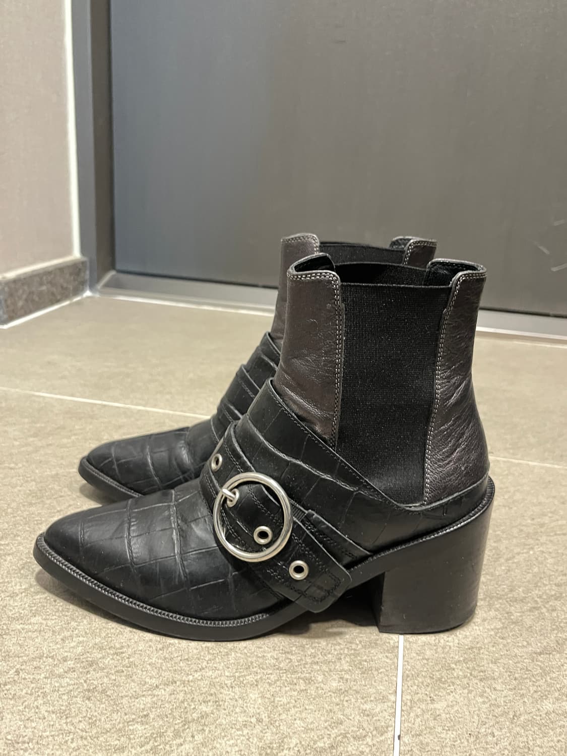 MM6 버클 레더 부츠 35사이즈 상품이미지4