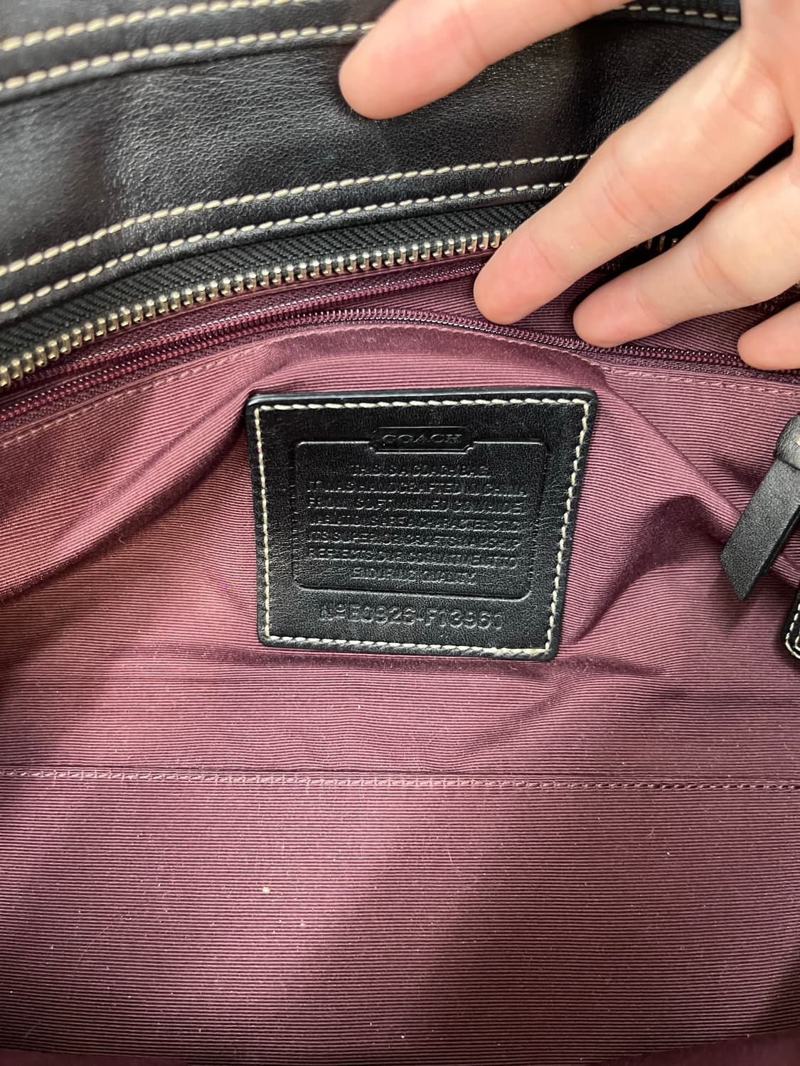 Coach Black Unique Leather Bag 상품이미지8