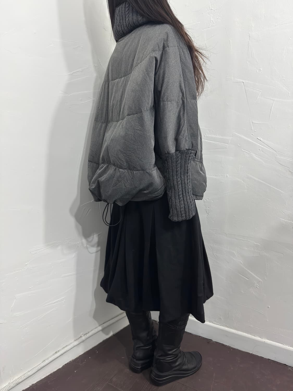 hiroko bis knit detail twoway padding 상품이미지8