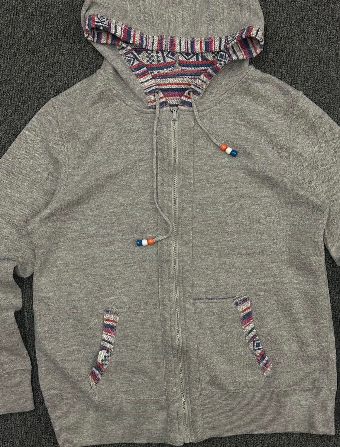 COLZA 빈티지 리버시블 에스닉 패턴 후드집업 상품이미지2