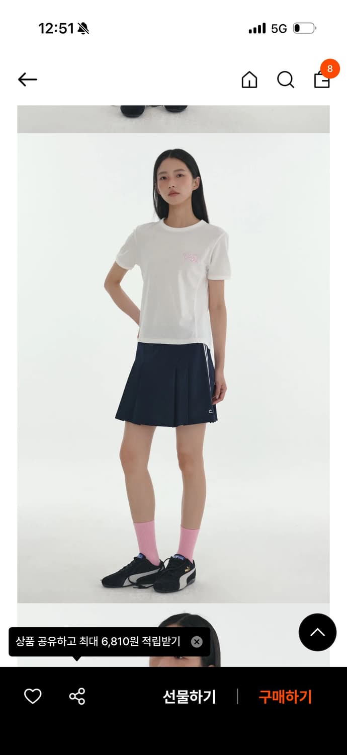 클로브 테니스 치마 상품이미지3