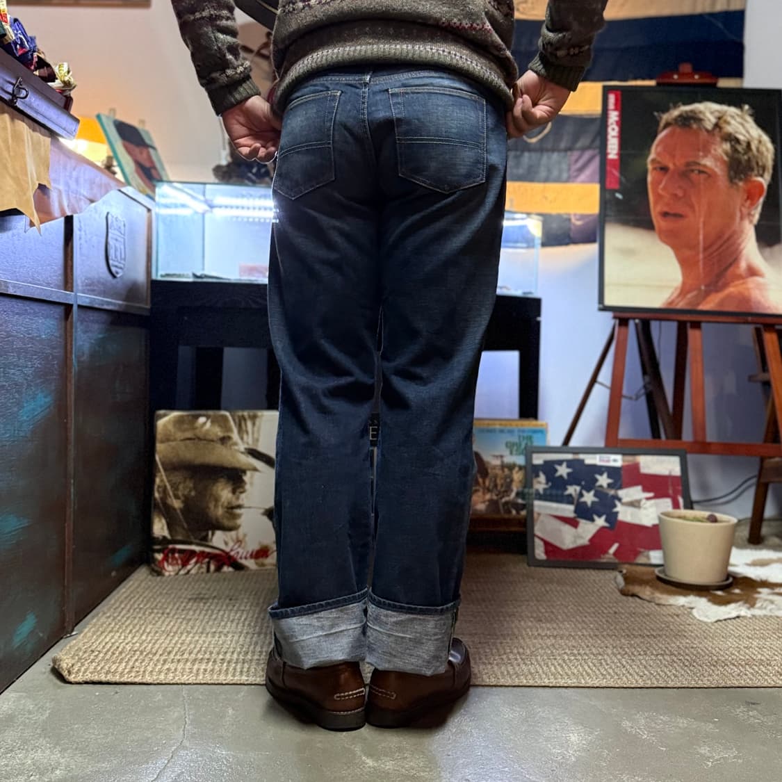 90-00’s 폴로진 데님 팬츠 32/34 상품이미지9