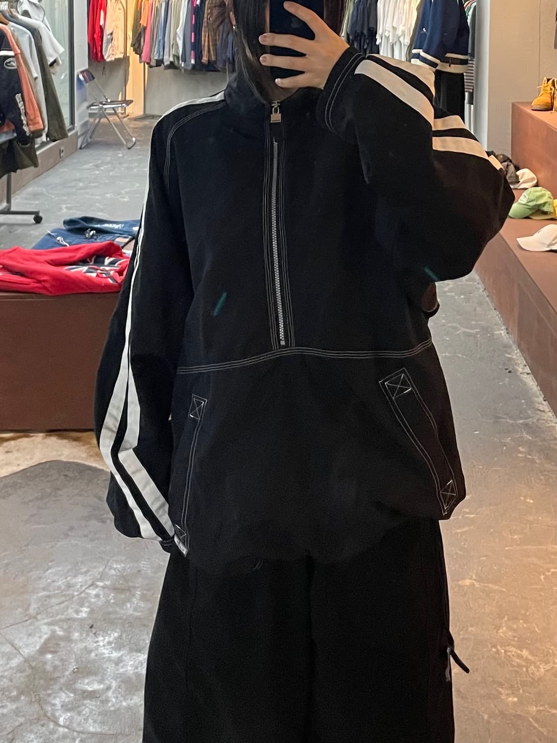 리복 올드스쿨 아노락 바람막이 H2267 상품이미지1