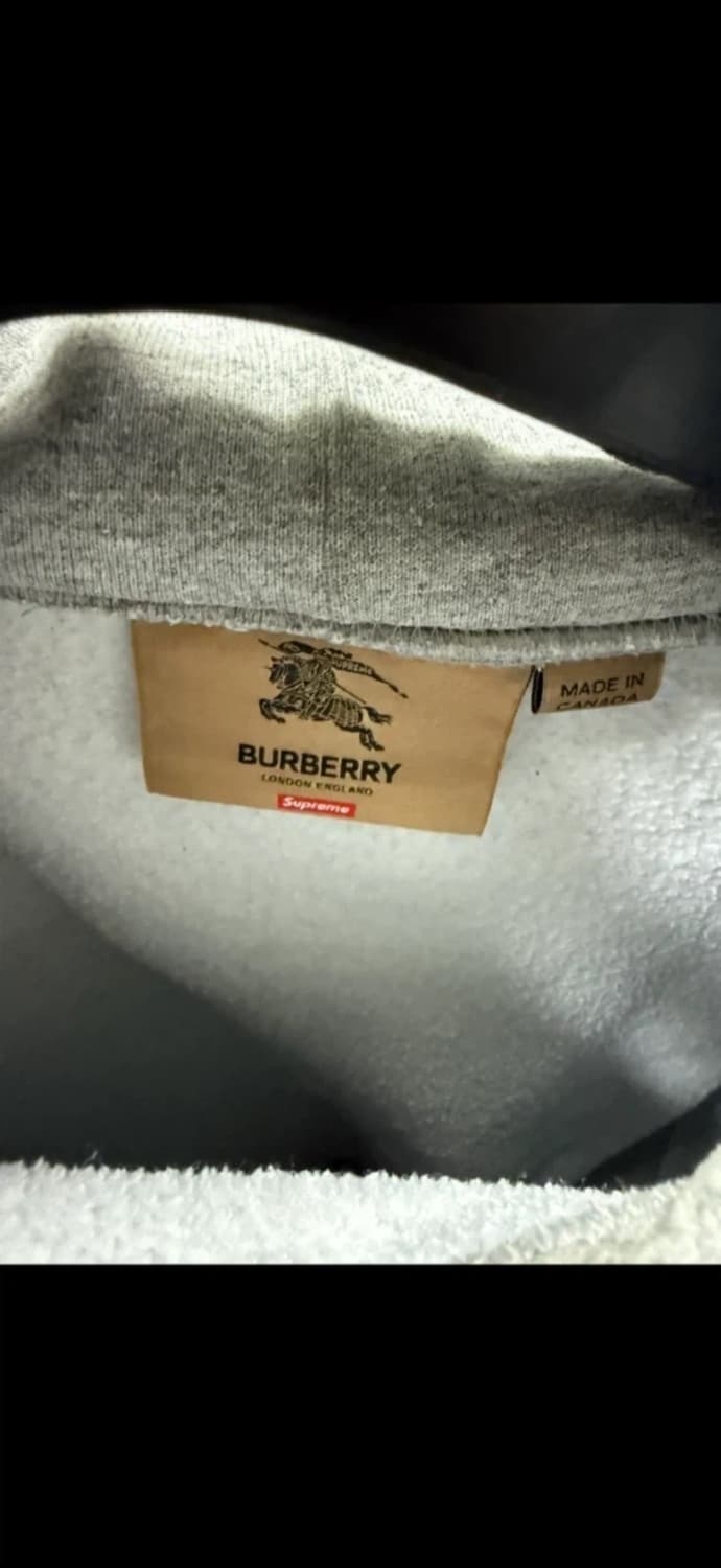 슈프림 버버리 후드 크림 구매 정품 L 사이즈 상품이미지4