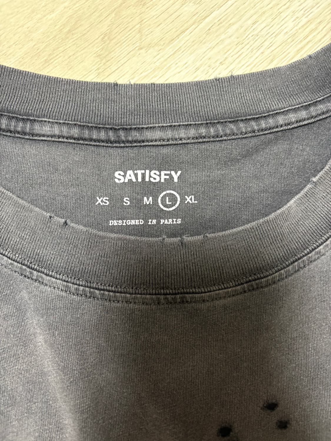 satisfy mothtech t-shirts aged black L 상품이미지6